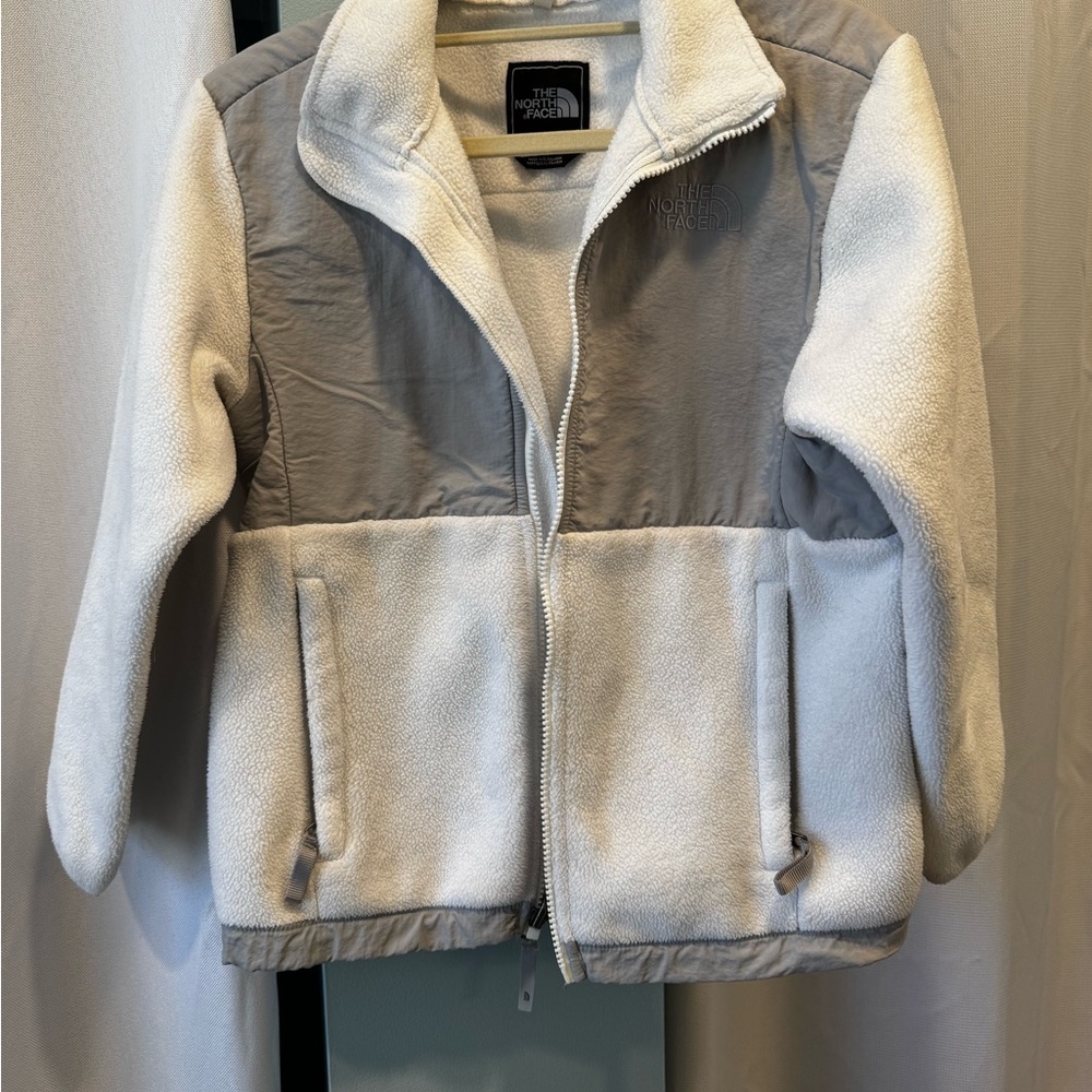 The North Face Kids Puffer Jacket - Gray and Cream